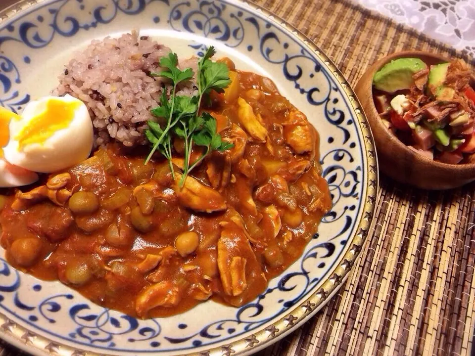 お豆とささみのヘルシートマトカレー|piroさん