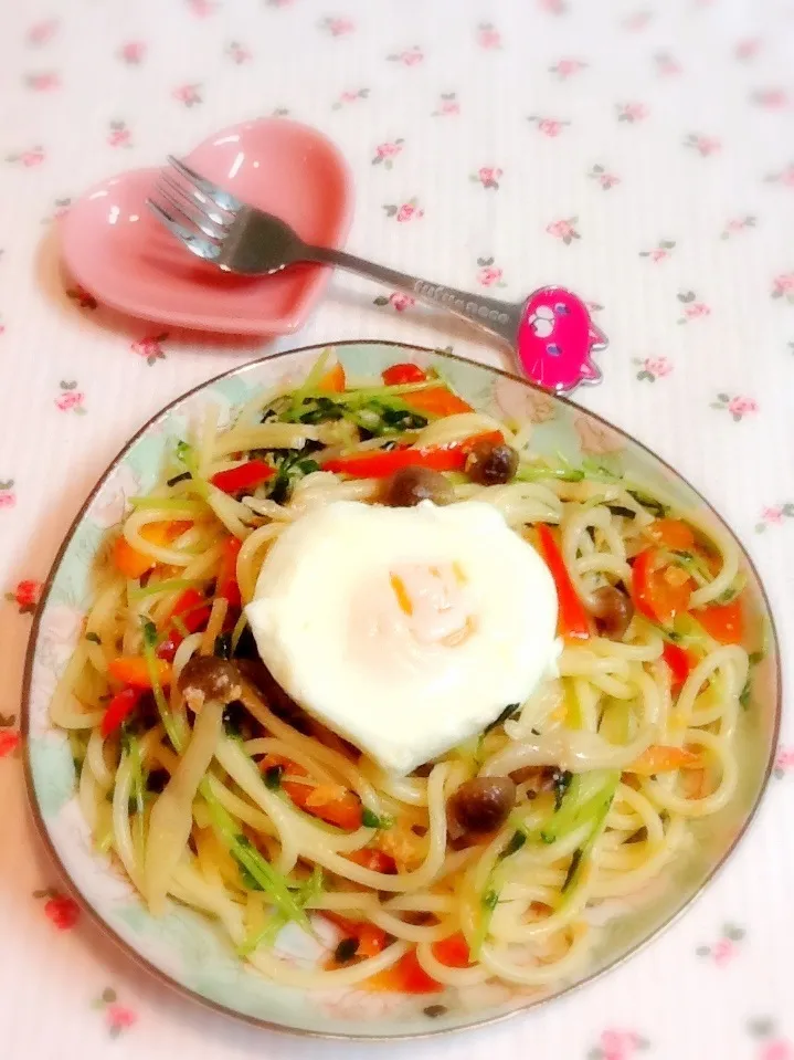 和風鮭明太パスタ🍝|さとう かおりさん