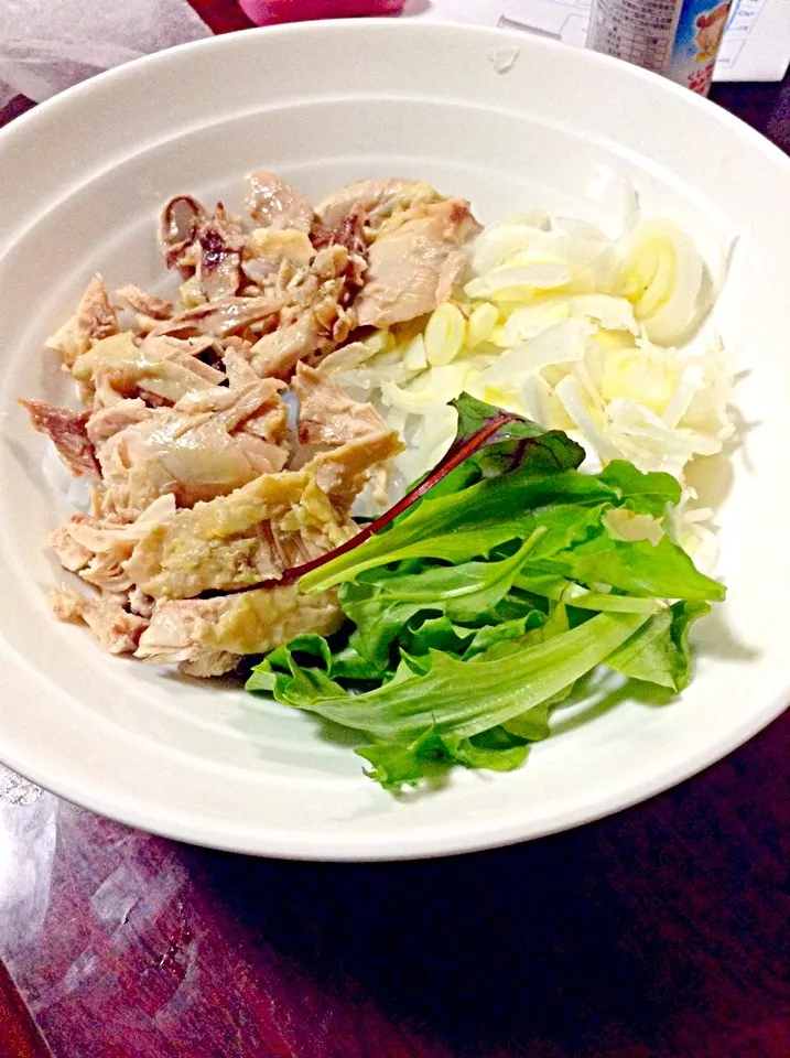 chicken rice noodle:)yummy...|nakamura norie(中村 紀恵)さん