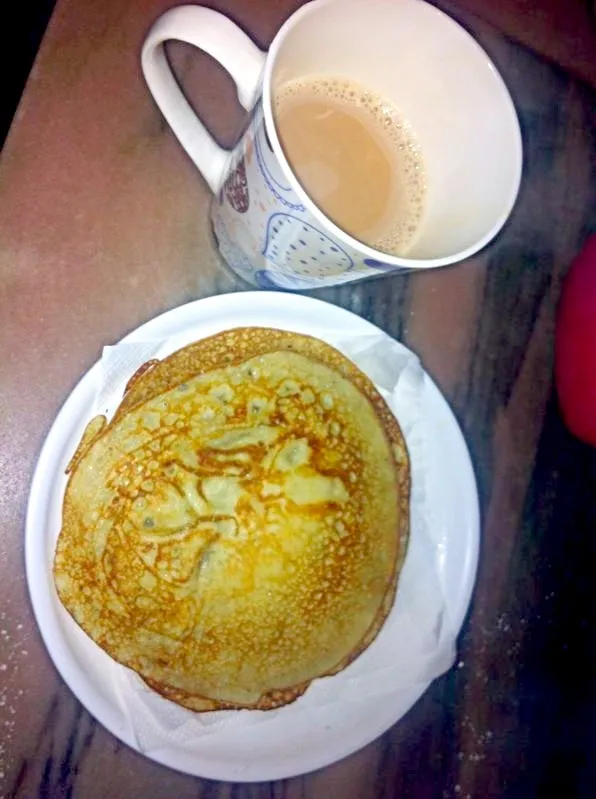 Pancakes and chai tea|jessさん