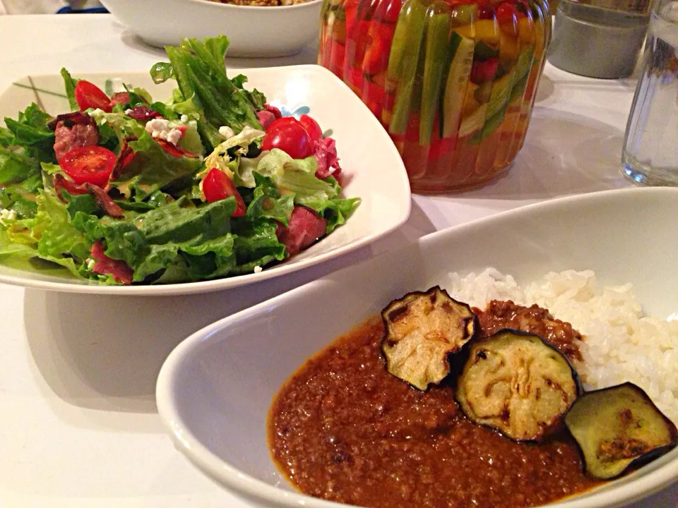 キーマカレー‼︎ 揚げ茄子添え|hamiさん