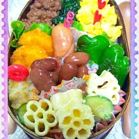 Snapdishの料理写真:三色弁当♪|TOMOさん