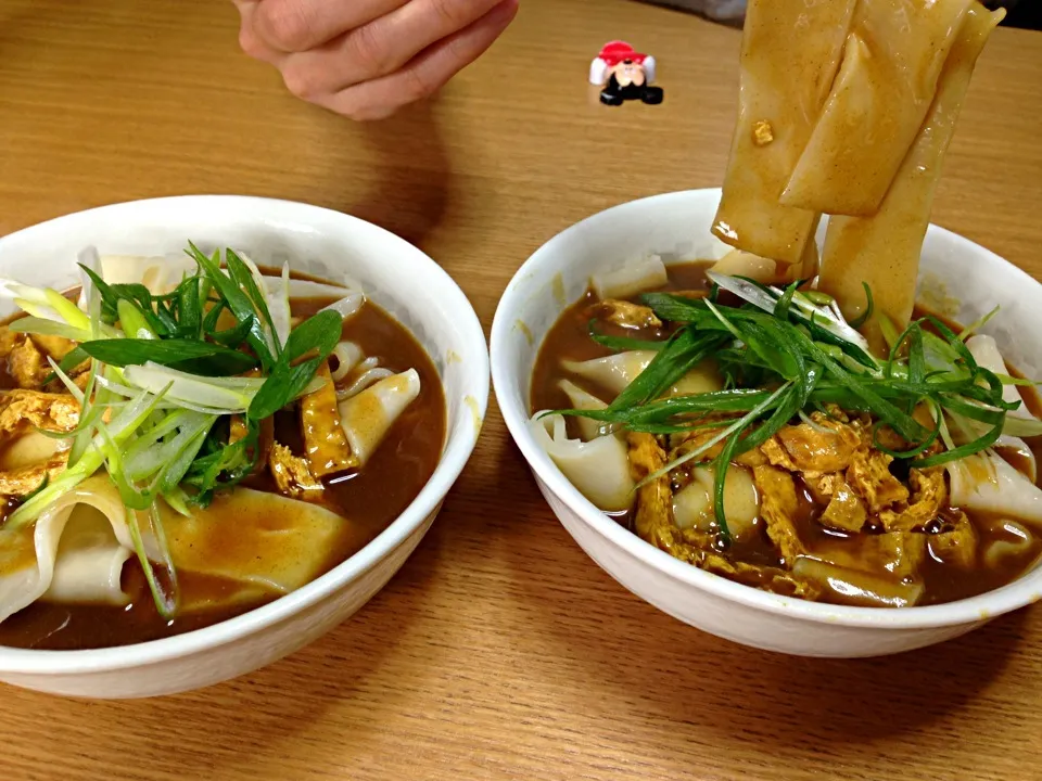 ひもかわカレーうどん😄|川上千尋さん