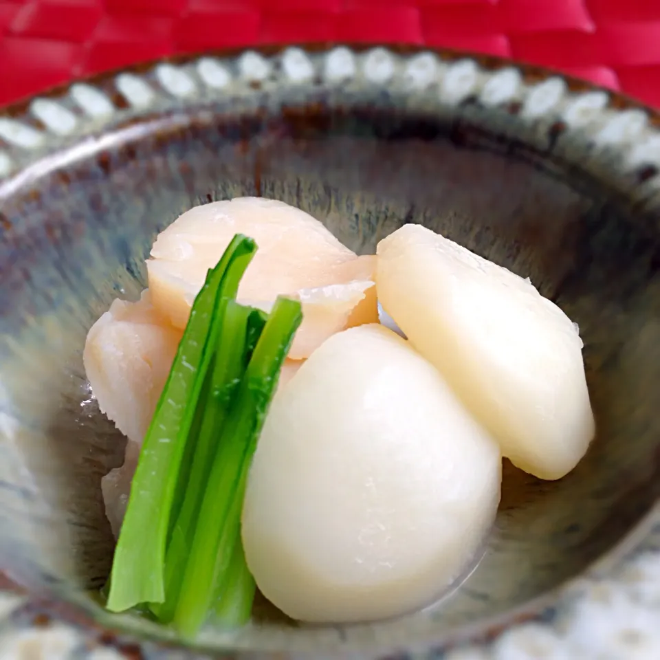 帆立貝とかぶの白煮♪|くにぽんさん