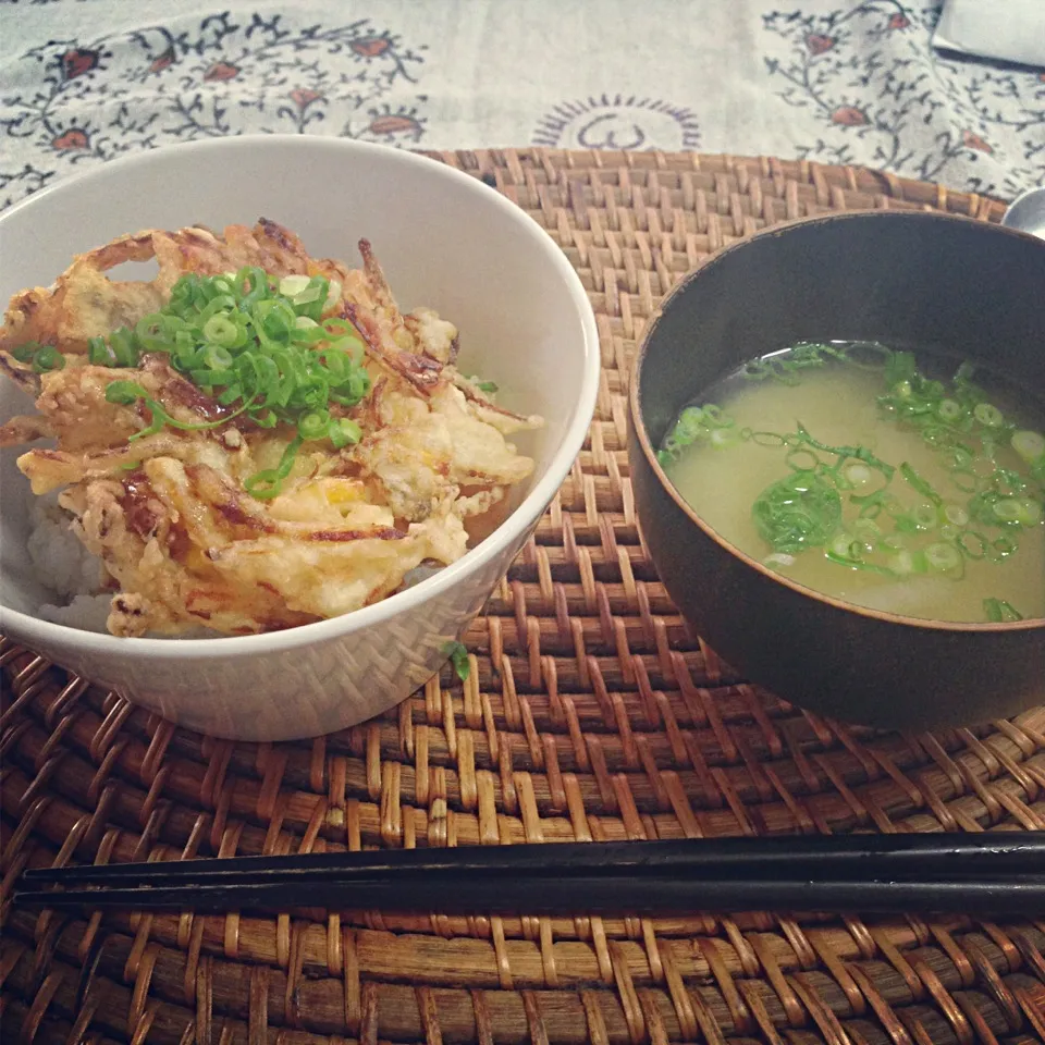 しょうがとニンジンのかきあげ丼ランチ|SAYAKAさん