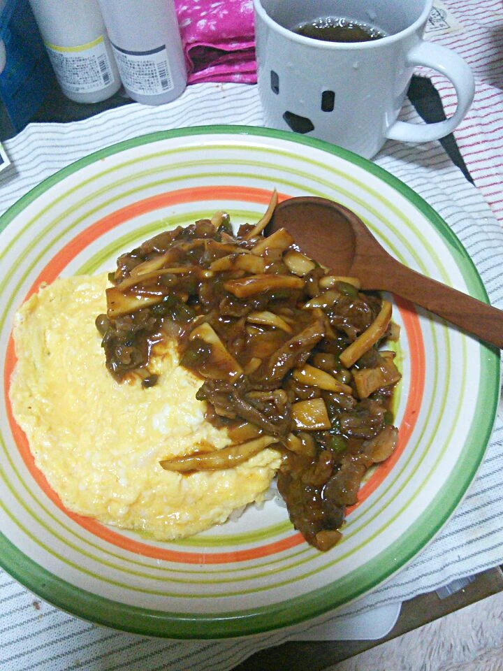 きのこのオムライス|いもこさん