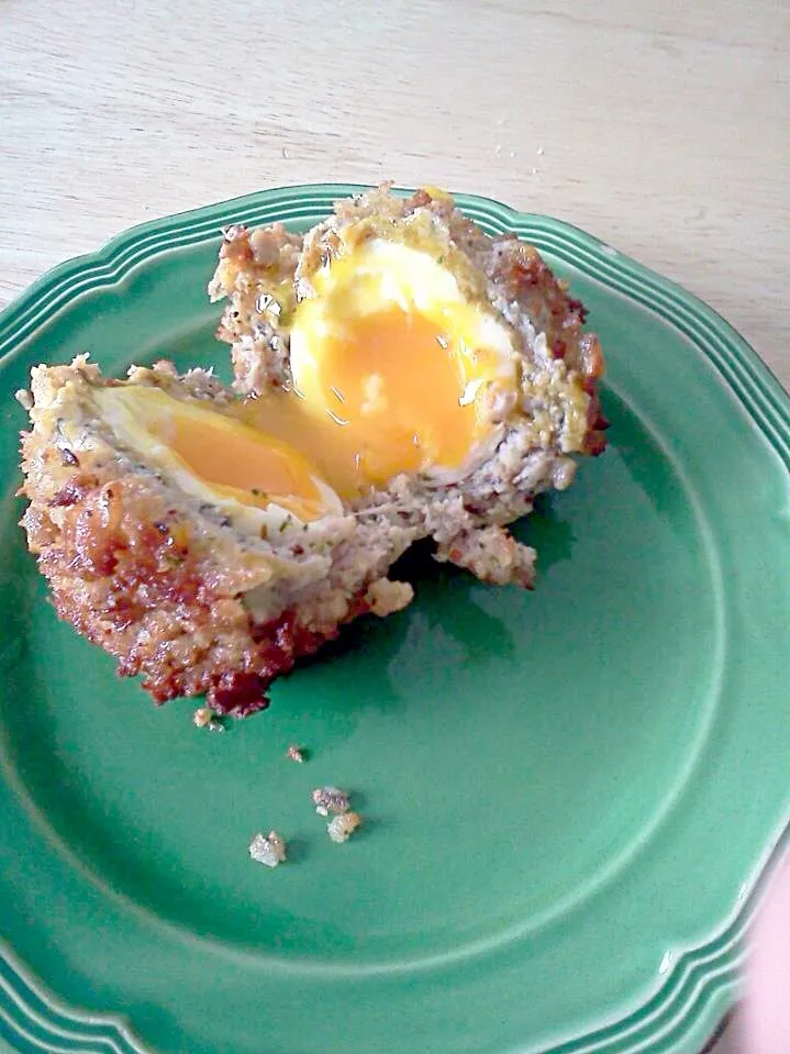 Snapdishの料理写真:Runny scotch egg|Hannah Wilsonさん