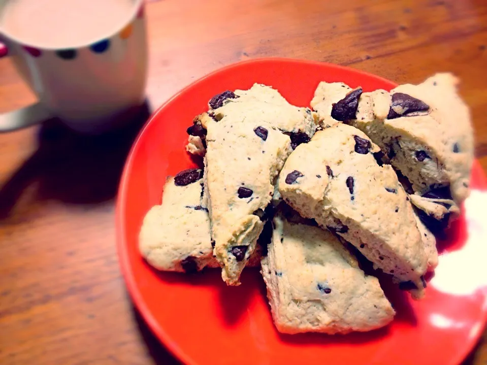 Snapdishの料理写真:チョコレートスコーン|かのこさん