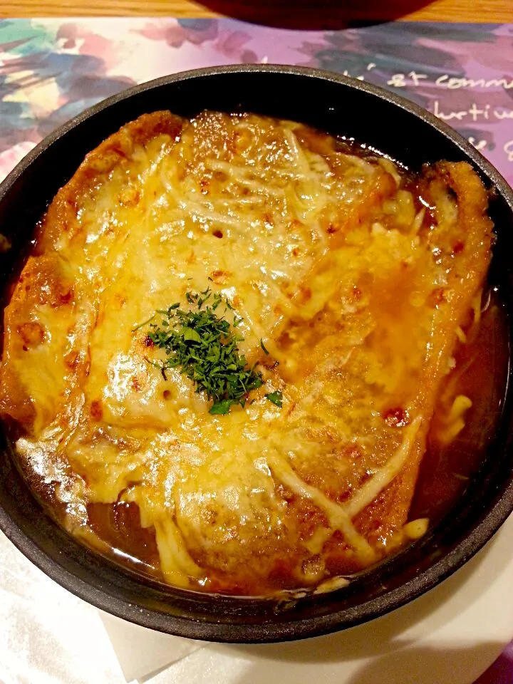 Onion gratin soup|Shironoraさん