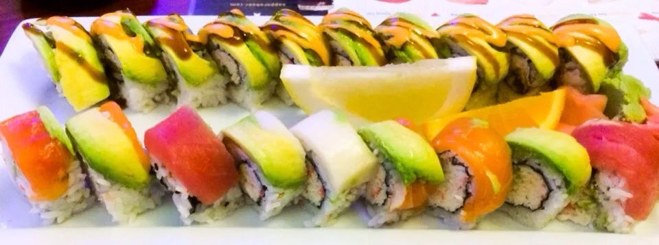 Rainbow Roll and Caterpillar Roll from Sushi Samurai|sooprcoolchicaさん