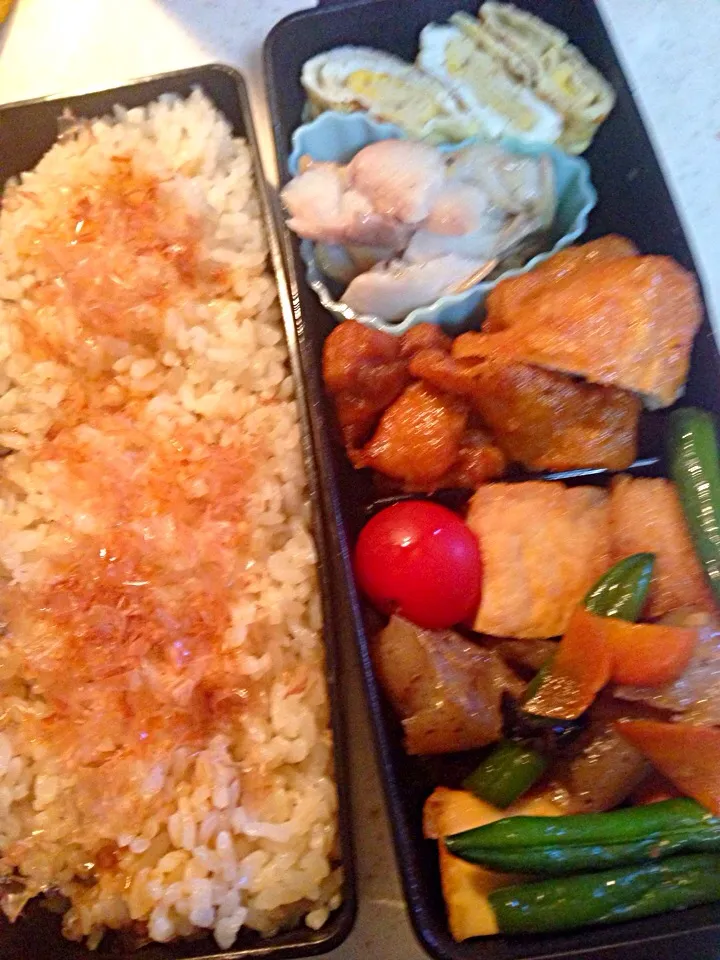 男子弁当(夫息子分)|ゆかりすさん