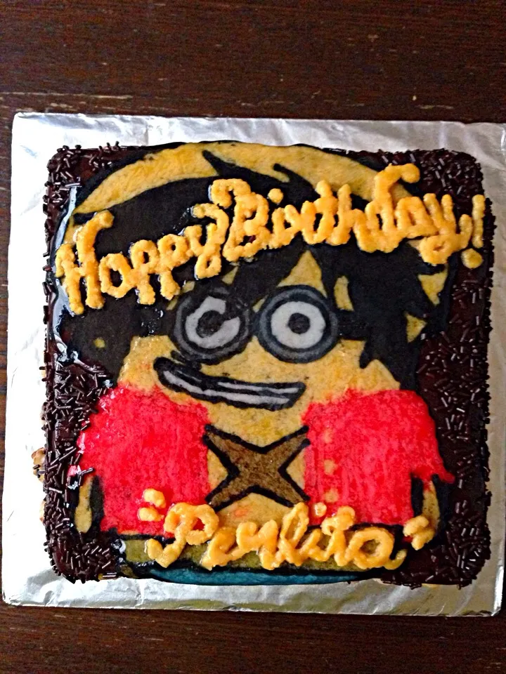 "The minion luffy the onepeace version chocolate cake"|Alma Kairanさん