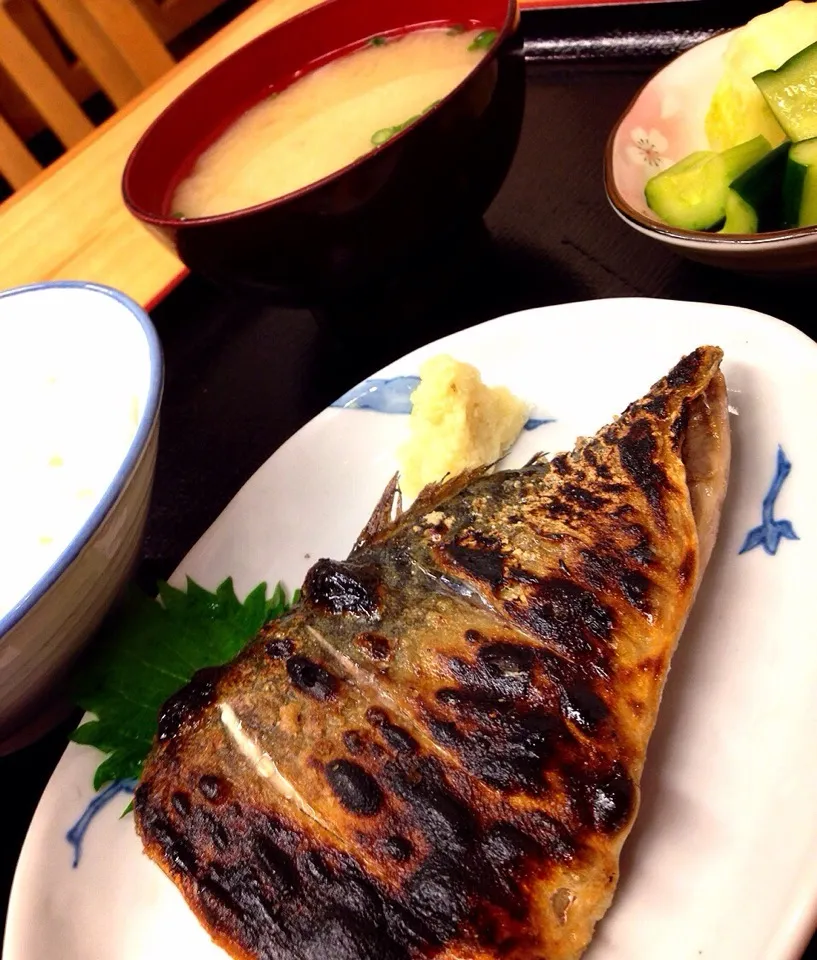 ✨俺の焼き魚定食✨|中さんさん