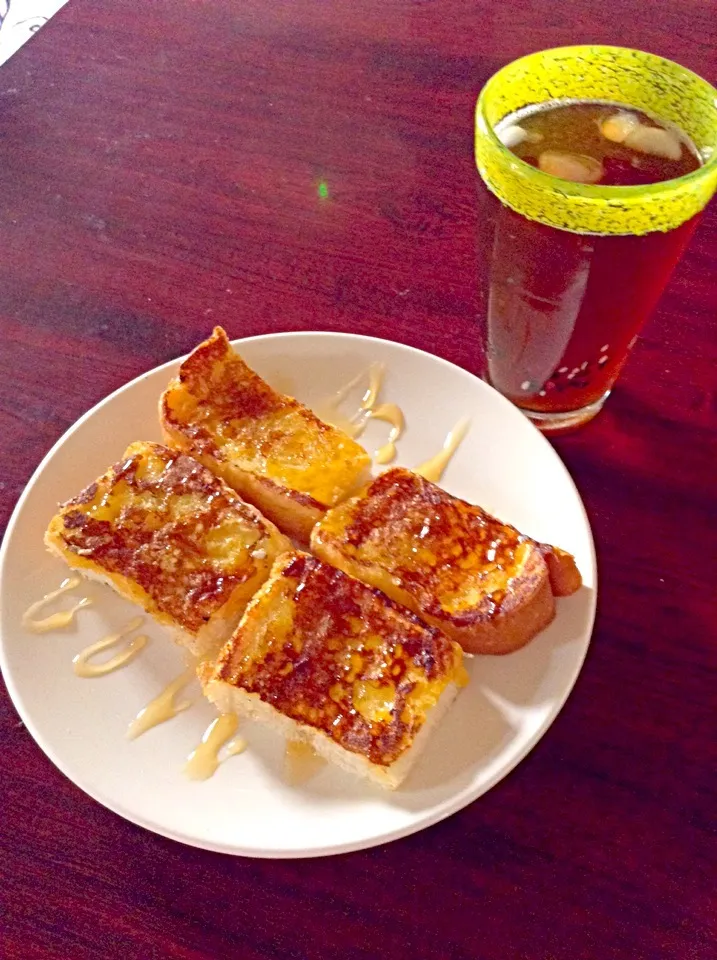 toseted bread & ice tea|nakamura norie(中村 紀恵)さん