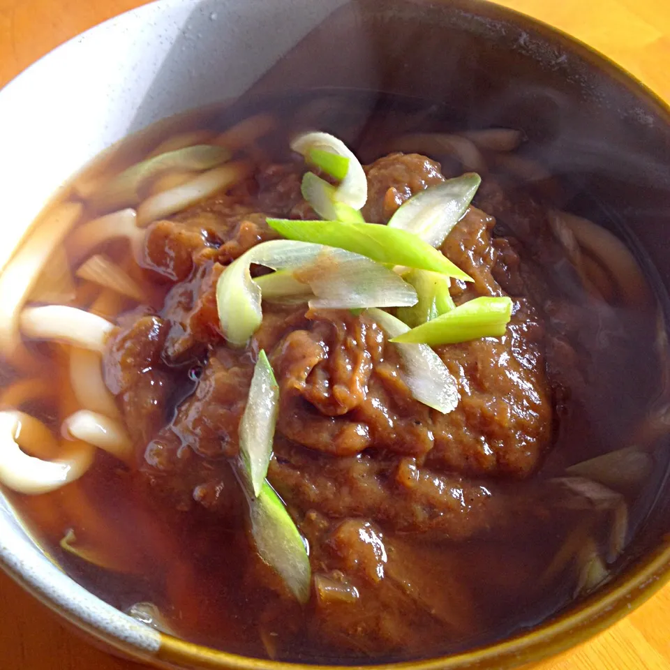 カレー南蛮うどん|カウンター嬢さん