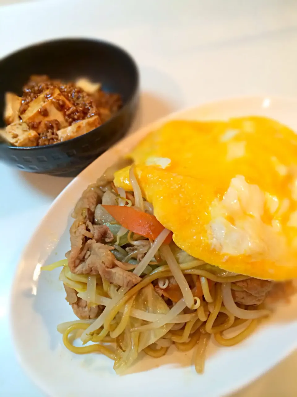 焼きそば定食|かな(´- `*)さん