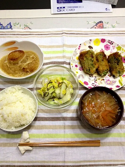 ピーマンのネギ味噌フライご飯☆vegan|みよこさん