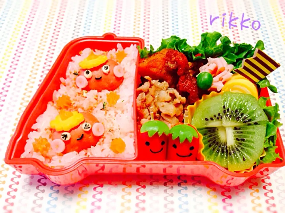 節分⚡️鬼さんお弁当〜⭐️|rikkoさん