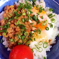 Snapdishの料理写真:納豆と生玉子|Lhaidee Blueさん