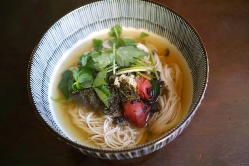 Snapdishの料理写真:梅干し入り煮麺|Kaku Michihiroさん