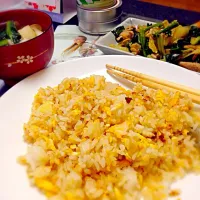 Snapdishの料理写真:炒飯と野菜炒め|miomaoさん