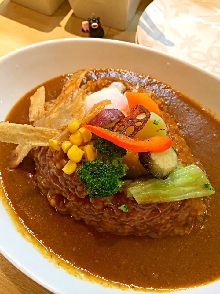 Snapdishの料理写真:マダム•カリーの野菜カレー温玉のせて！2014#53 ( 812)|大阪カレー部長さん