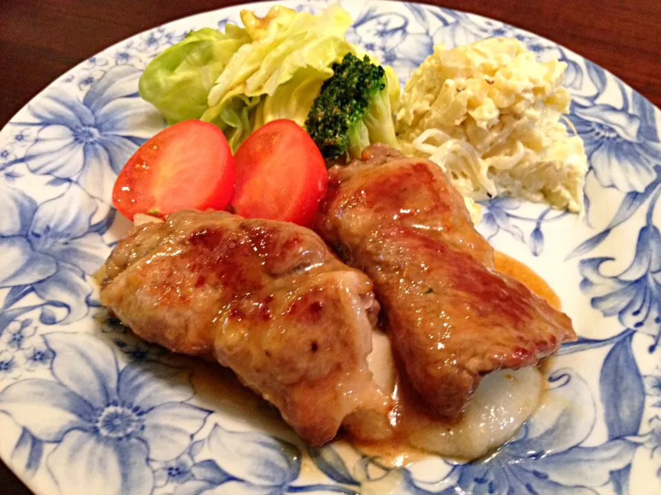 ともさんの料理 餅の豚肉巻き♪|りんさん