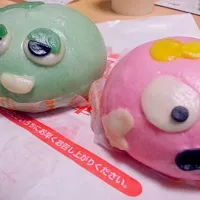 Snapdishの料理写真:ガチャピン&ムックまん|Kazuyoshi Watanabeさん