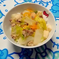 白菜が安かったので八宝菜丼に♪|桃梨さん