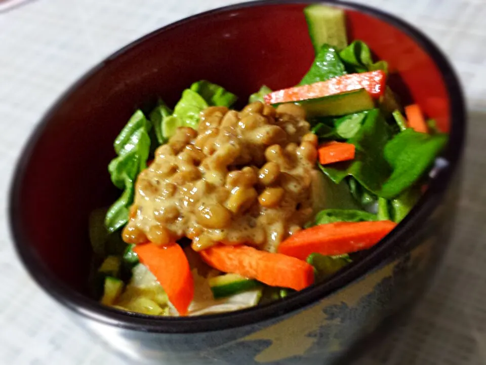 納豆丼(^^)～朝ごはん♪|shibataさん