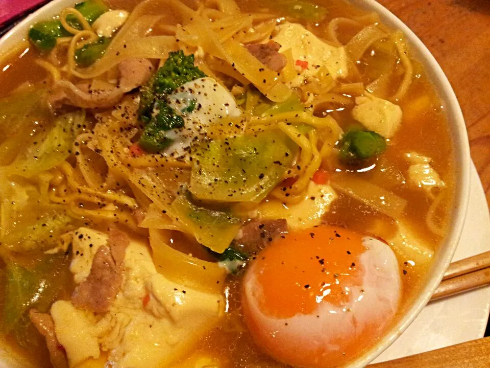 豚肉とキャベツの煮込みラーメン☆|けんさん