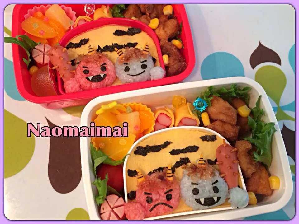 金棒持たせてみました❤︎節分弁当|Naomaimaiさん