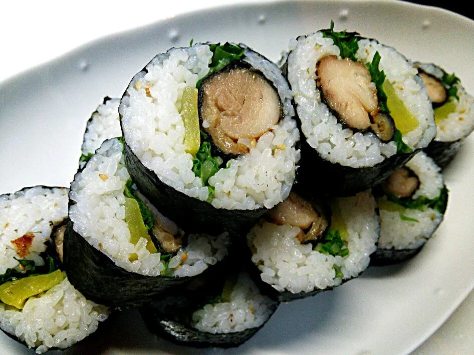 鶏肉の海苔巻き揚げの太巻き～♪マヨネーズつけて食べると美味しい♡だけどカロリー高っ！(;:°;Д;°:;)|Kashimanakitchenさん