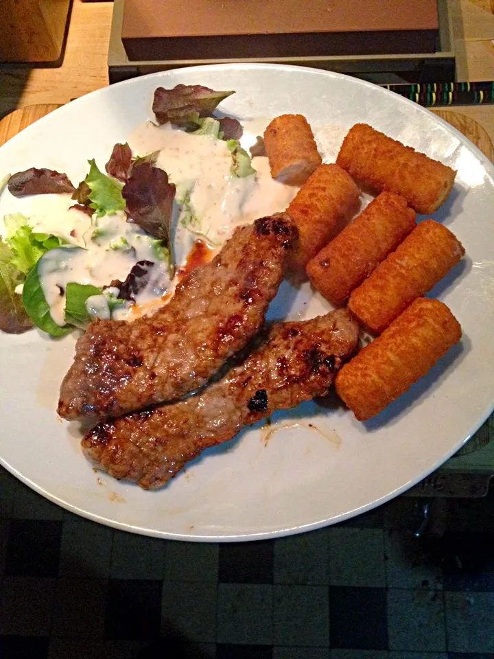 Steak & croquettes|Generaalさん