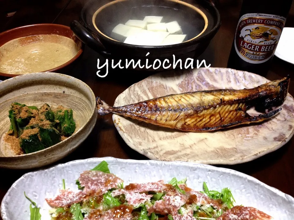 Snapdishの料理写真:2014.2.4 寒い夜は湯豆腐に限るね🍻🍻🍻|ゆみずさん