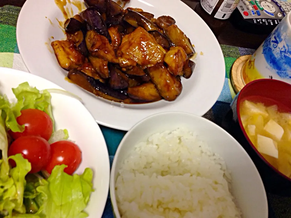 茄子と鳥肉の黒酢南蛮|ネギさん