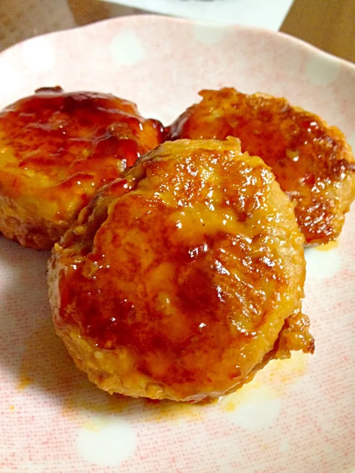 鶏肉のシャキシャキ蓮根つくね|あかねさん