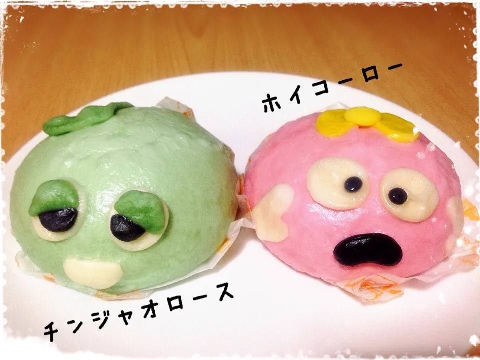 Snapdishの料理写真:ムックとガチャピン( ´ ▽ ` )|machikoさん