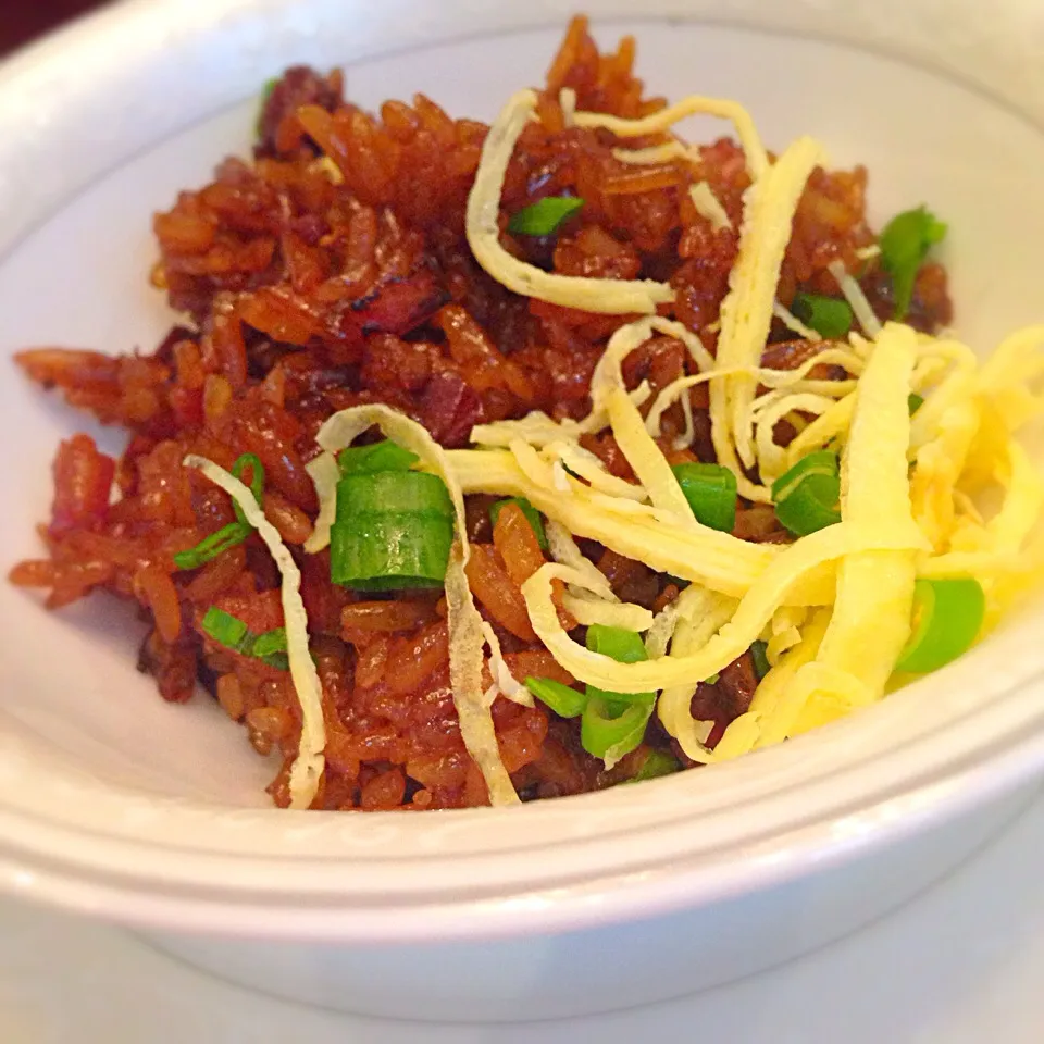 Glutinous rice with waxed meat|해리さん