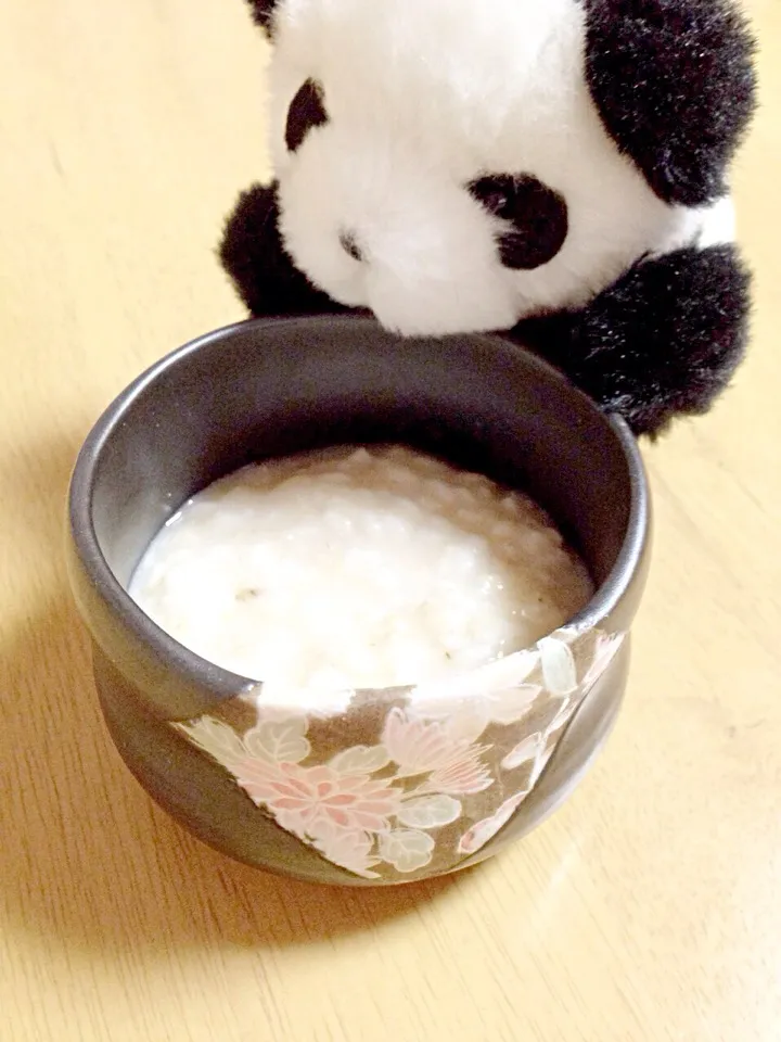 Snapdishの料理写真:自家製玄米甘酒。Homemade sweet alcoholic drink made from sake lees to make with unpolished rice|Misuzu(@misumisu0722 )さん