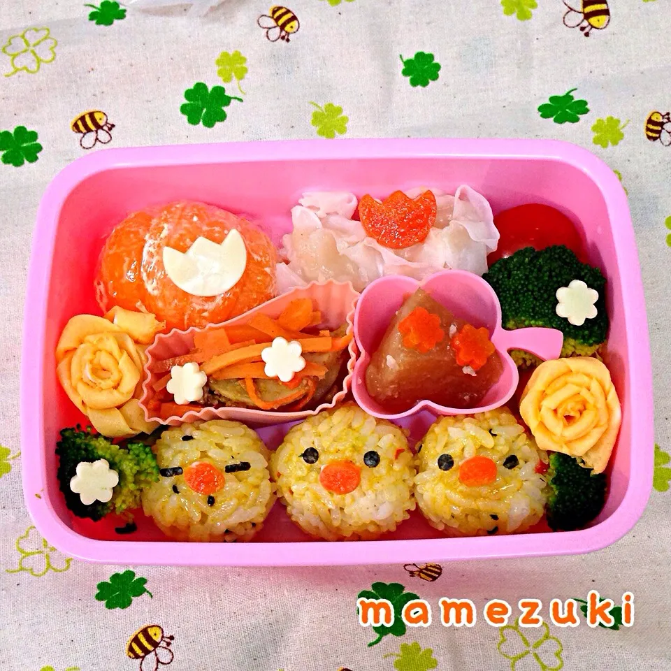 ひよこちゃん弁当|ヒロヾ(๑╹◡╹)ﾉ"さん