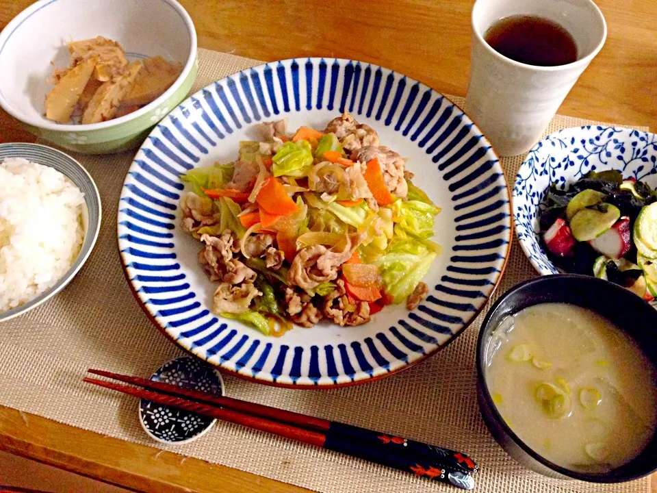 豚肉と野菜の生姜焼き♪|sho...✡*゜さん