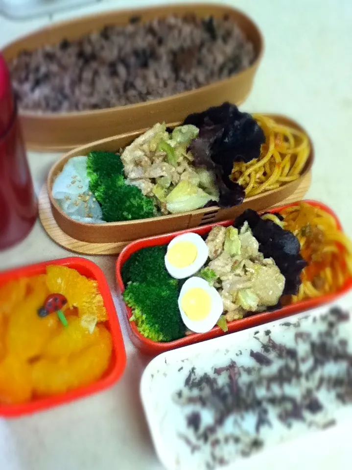 Today's lunch box.chicken breast . 味噌マヨ炒め〜♪|hoppycowさん