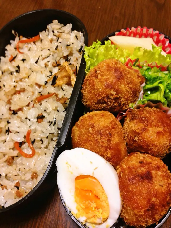 Snapdishの料理写真:0206 今日のパパお弁当|江口亜梨子さん