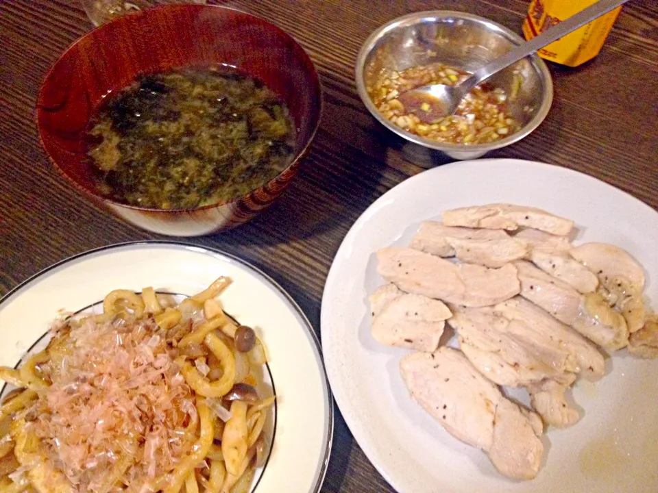 鶏胸肉の蒸し焼き ネギソース|えさん