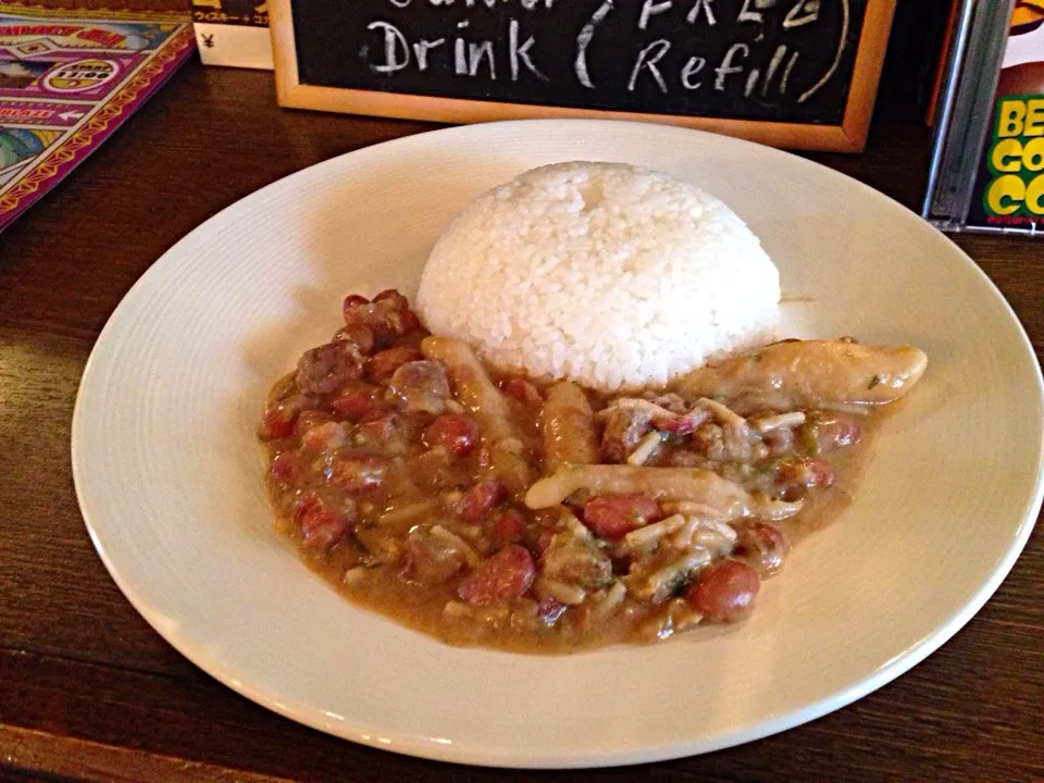 Stew peas with rice at Jam Rock in Harajuku!|Takahiko Saitoさん