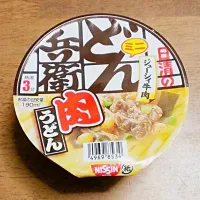 Snapdishの料理写真:【日清】どん兵衛 肉うどん|◎ 芋 ●さん