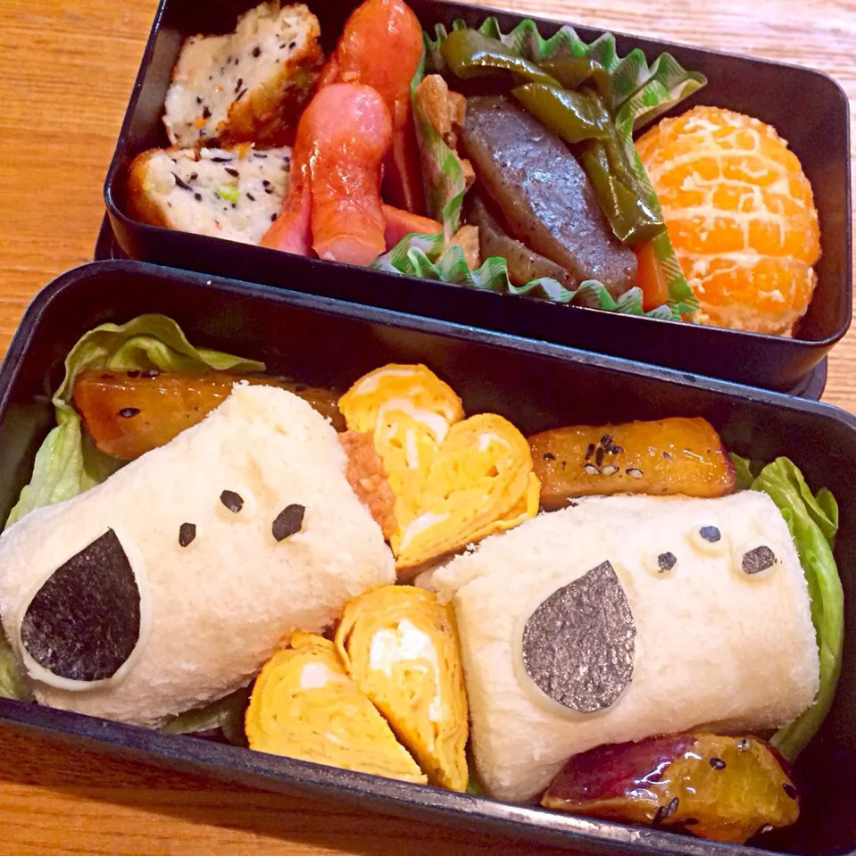 Snapdishの料理写真:スヌーピー弁当|CHIKAさん