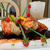 Grilled lobster with home made sauce.|Sarah Navarroさん