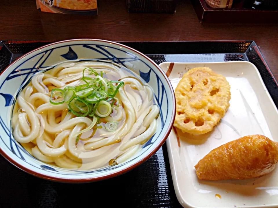 かけうどん 蓮根天 いなり|OTISさん